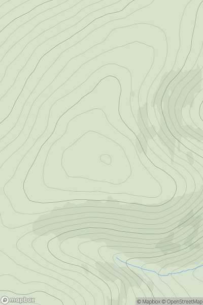 Thumbnail image for Whitelaw Hill [The River Tweed to the English Border] showing contour plot for surrounding peak